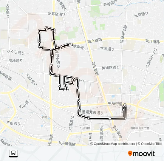 北山町循環 Bus Line Map