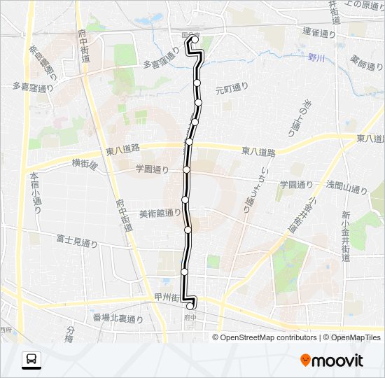 寺９１深夜 Bus Line Map