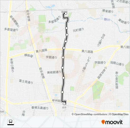 寺９１深夜 Bus Line Map
