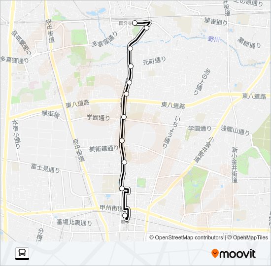 寺９１深夜 Bus Line Map