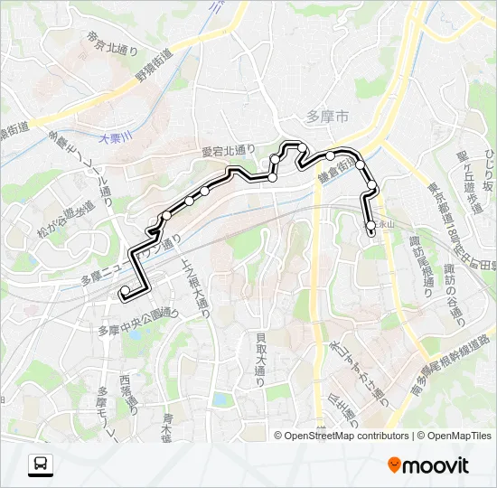 愛宕ルート Bus Line Map
