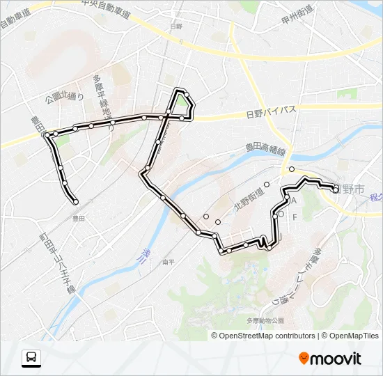 Ｄ 南平路線 バスの路線図