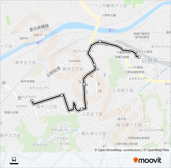 Ｄ 南平路線 Bus Line Map
