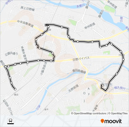 Ｓ 市内路線 Bus Line Map