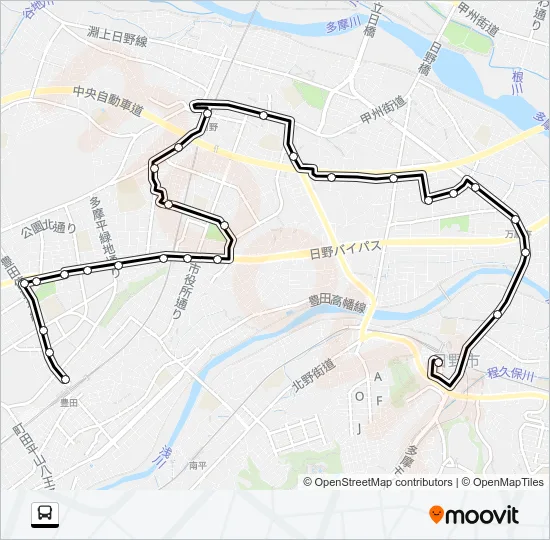 Ｓ 市内路線 バスの路線図