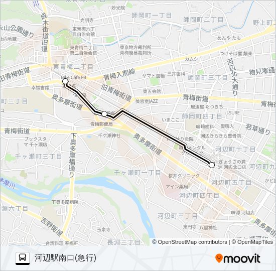 急行 Bus Line Map