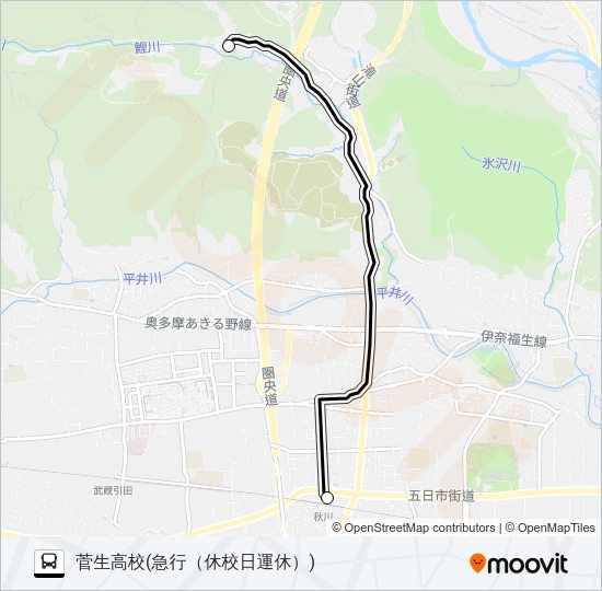 急行 Bus Line Map