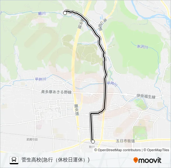 急行 Bus Line Map