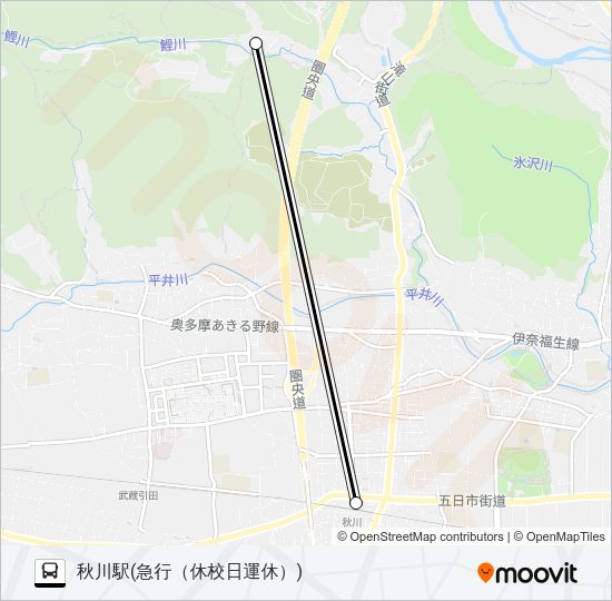 急行 Bus Line Map