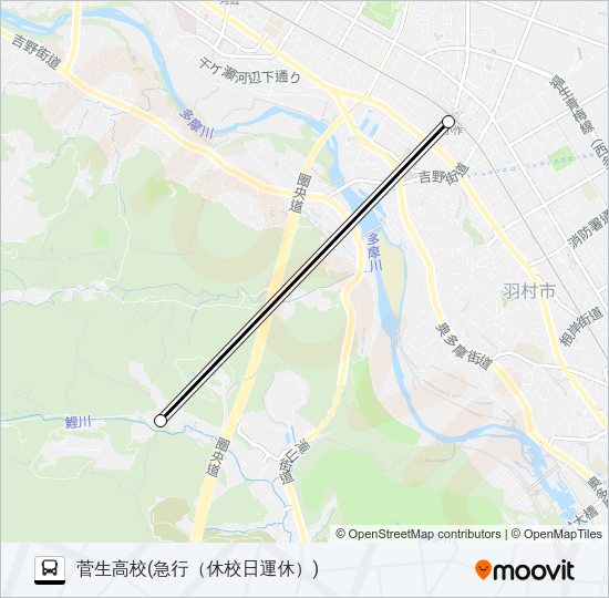 急行 Bus Line Map