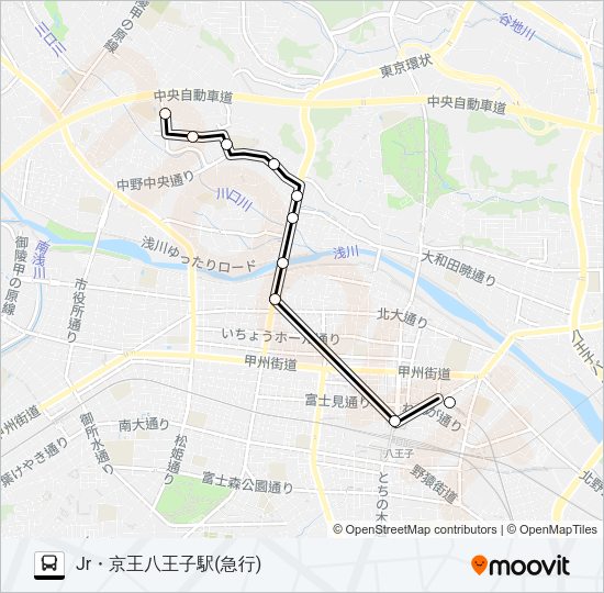 急行 Bus Line Map