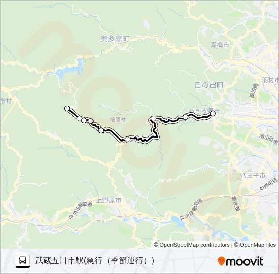 急行 Bus Line Map