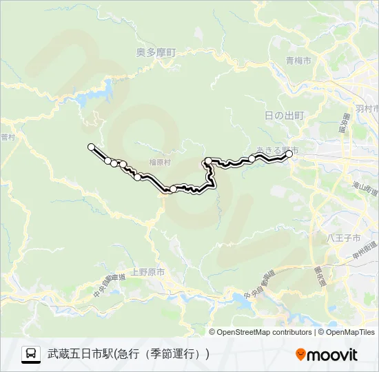 急行 Bus Line Map