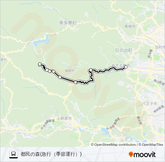 急行 Bus Line Map