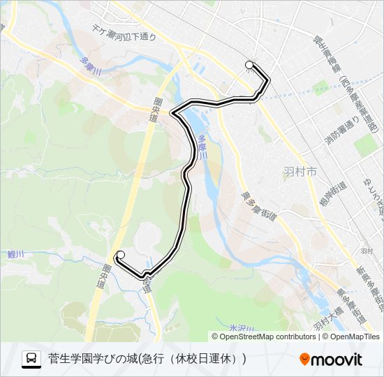 急行 Bus Line Map