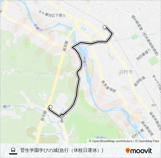 急行 バスの路線図