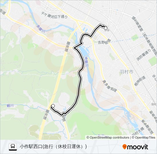 急行 Bus Line Map