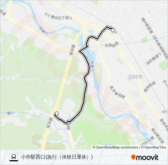 急行 バスの路線図