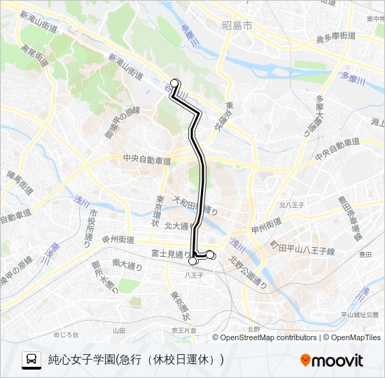急行 Bus Line Map