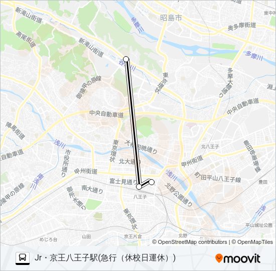 急行 Bus Line Map