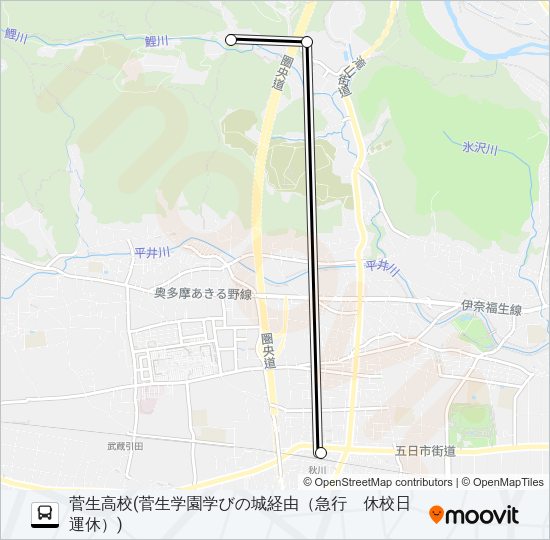 急行 Bus Line Map