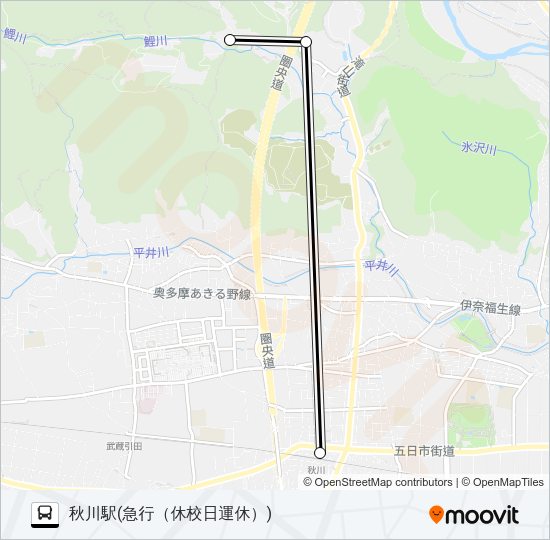 急行 Bus Line Map