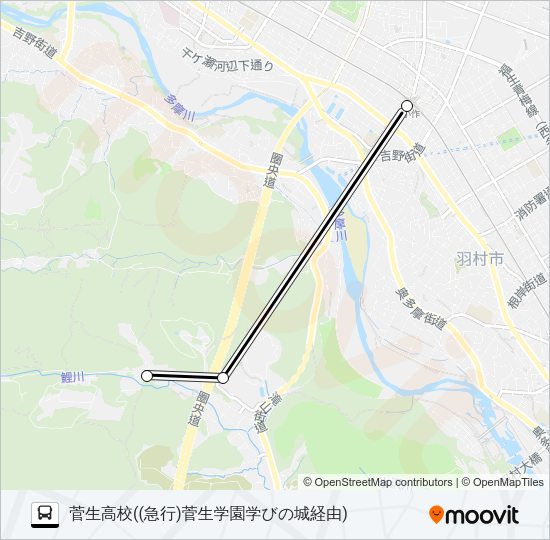 急行 Bus Line Map