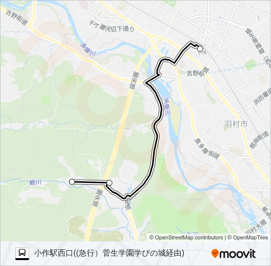 急行 Bus Line Map