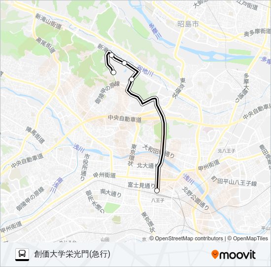 急行 Bus Line Map