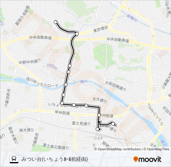 い11 Bus Line Map