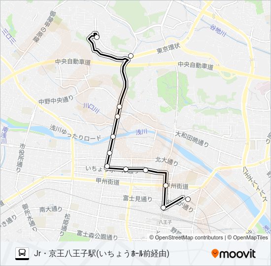 い11 Bus Line Map