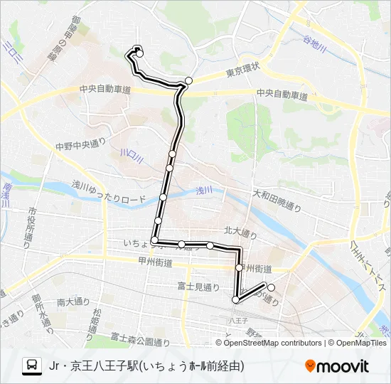 い11 Bus Line Map