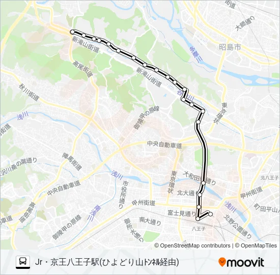 ひ01 Bus Line Map