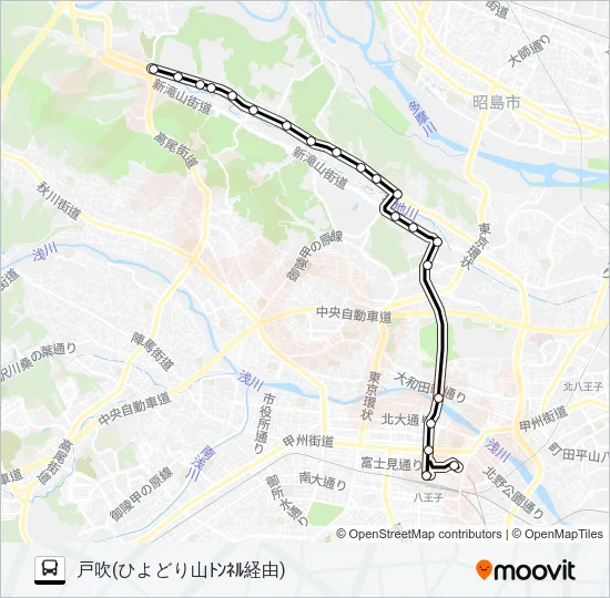 ひ01 Bus Line Map