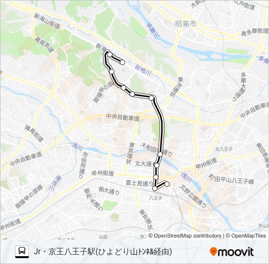 ひ04 Bus Line Map