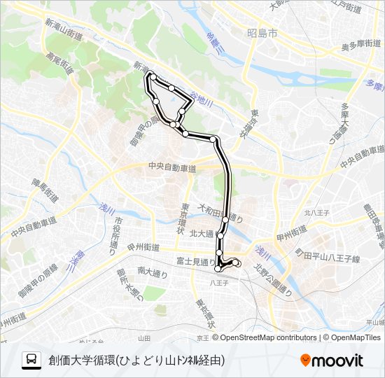 ひ04 Bus Line Map