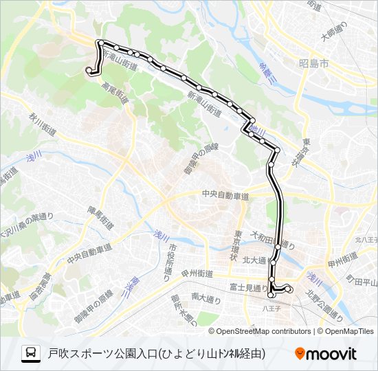 ひ08 Bus Line Map
