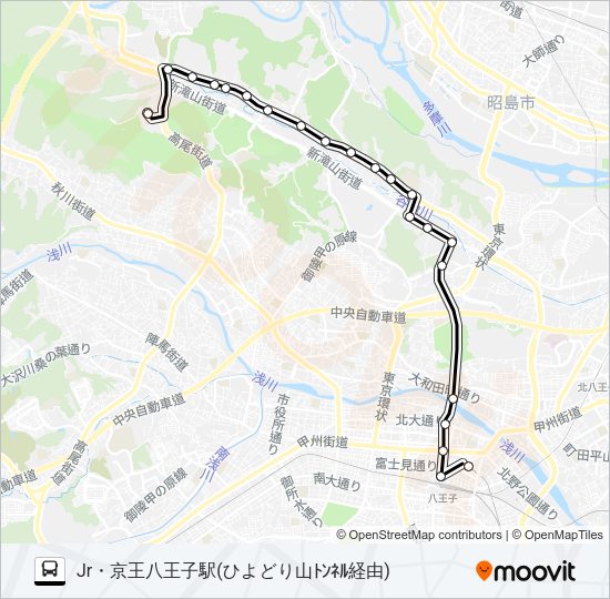 ひ08 Bus Line Map
