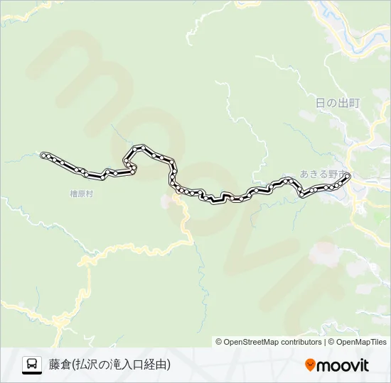 五18 バスの路線図