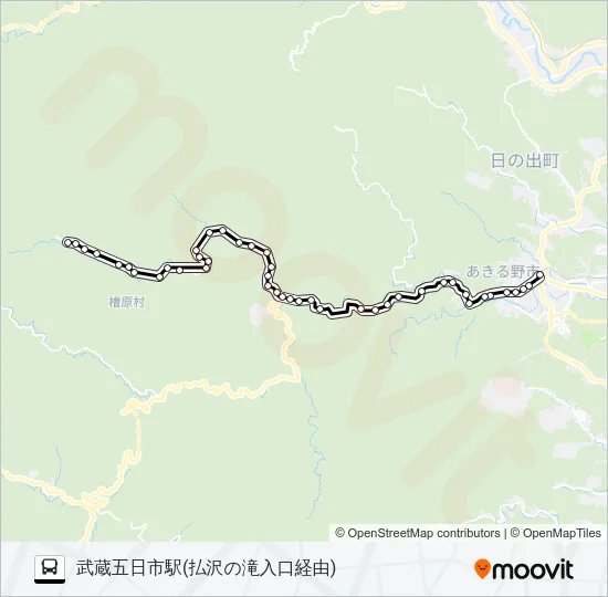 五18 バスの路線図