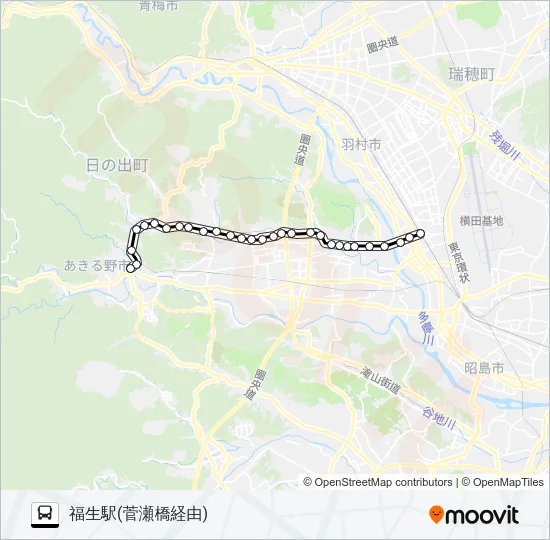 五30 バスの路線図