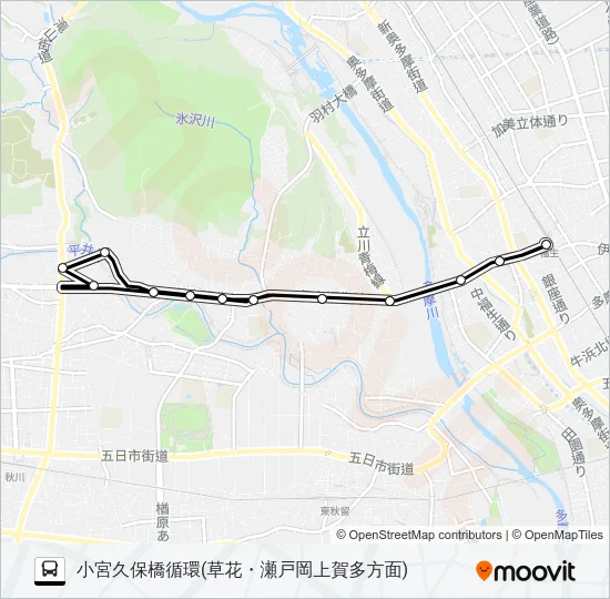 五33 バスの路線図