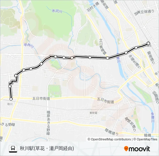 五34 Bus Line Map