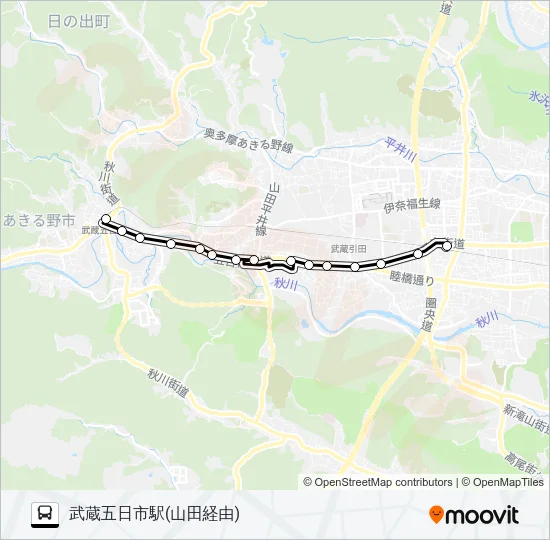 五37 バスの路線図