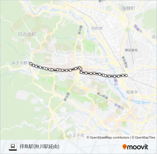 五40 バスの路線図