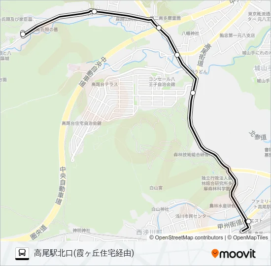 城01 バスの路線図