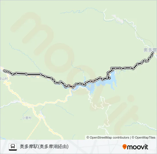 奥10 バスの路線図