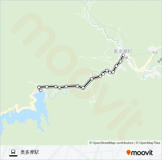 奥15 バスの路線図