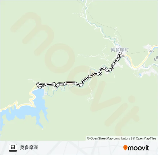 奥15 バスの路線図