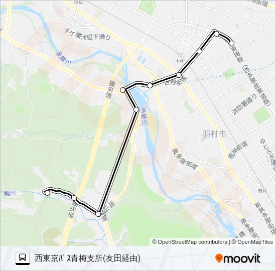 小12 Bus Line Map